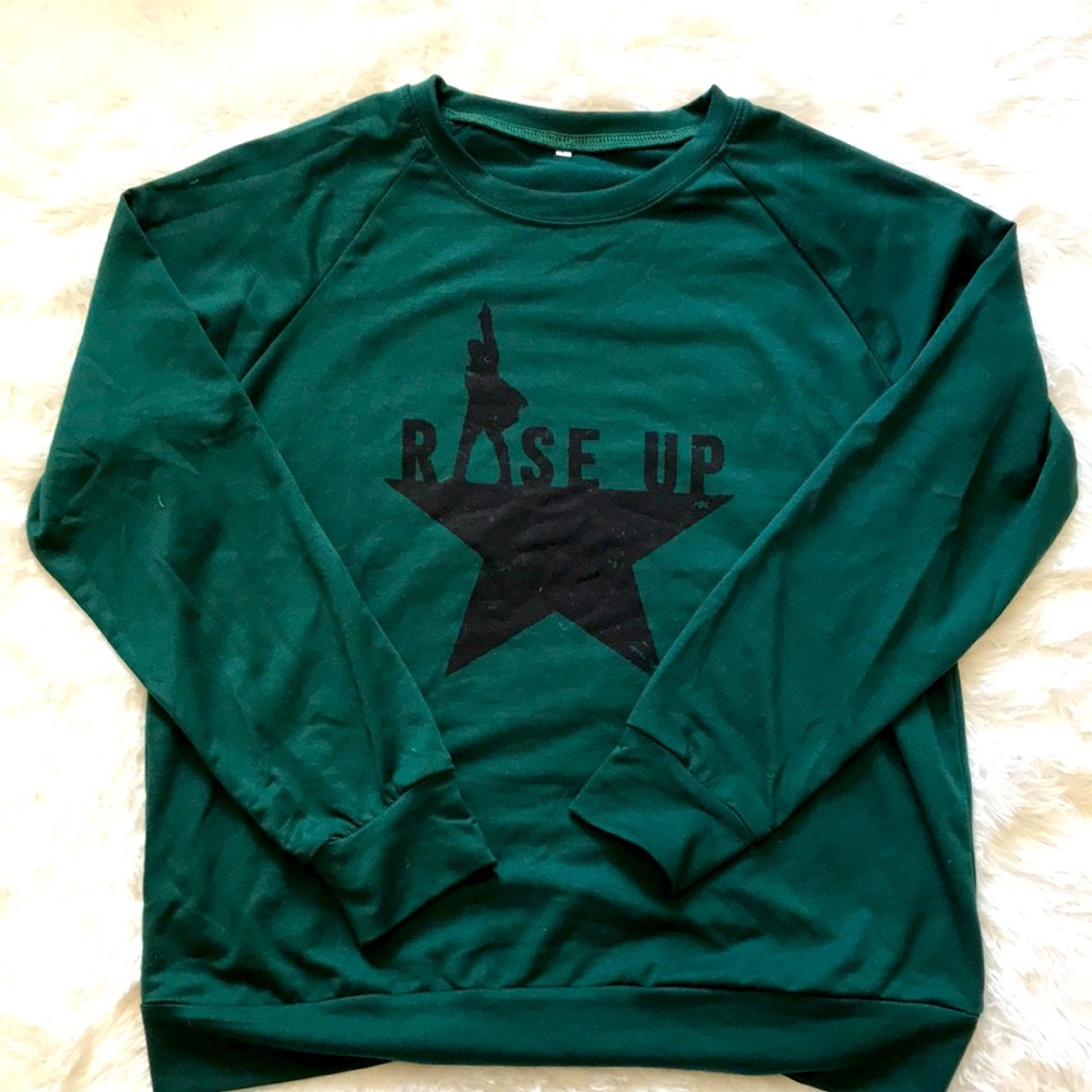 Hamilton “Rise Up” Sweatshirt Size Large